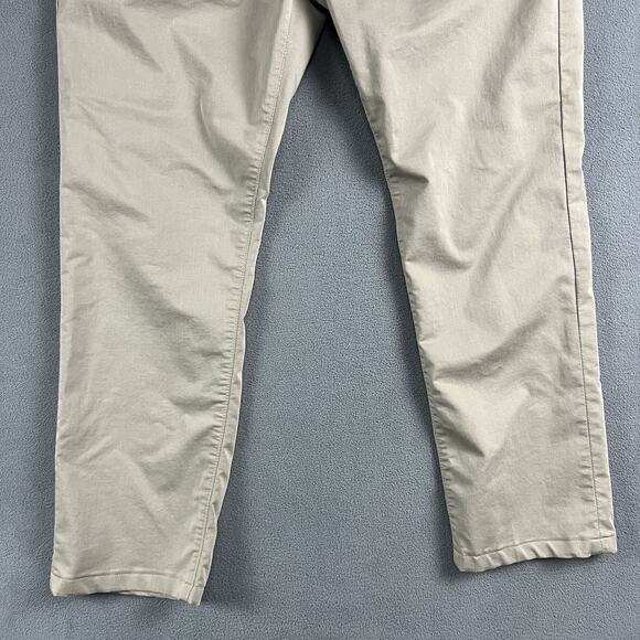 AG Adriano Goldschmied The Everett Jeans Mens 36X28 Beige Slim Straight Preppy - Picture 3 of 12